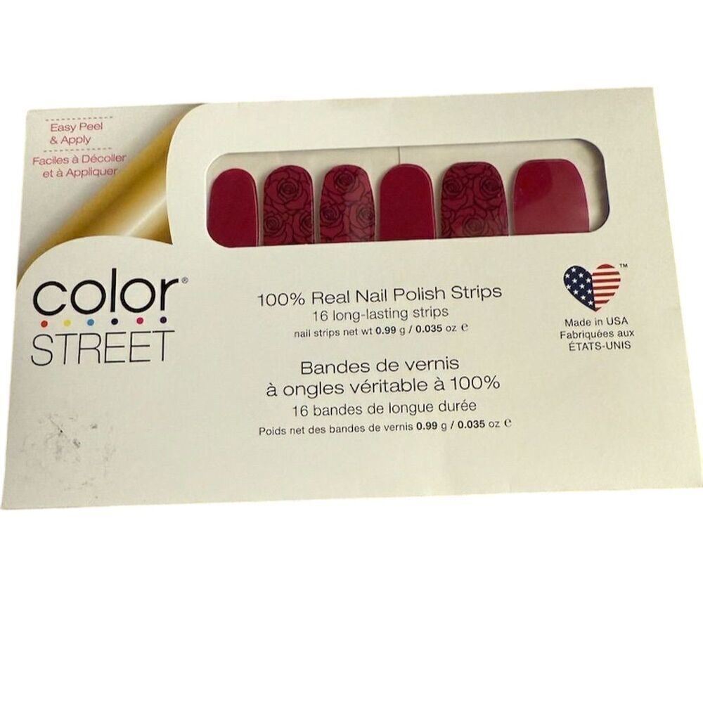 Color Street Rose Goes Pink Nail Polish Strips 16 Count